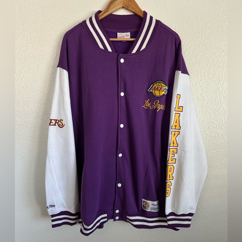 Los Angeles Lakers Mitchell & Ness Hardwood Classics Jacket Big & Tall Sizes
